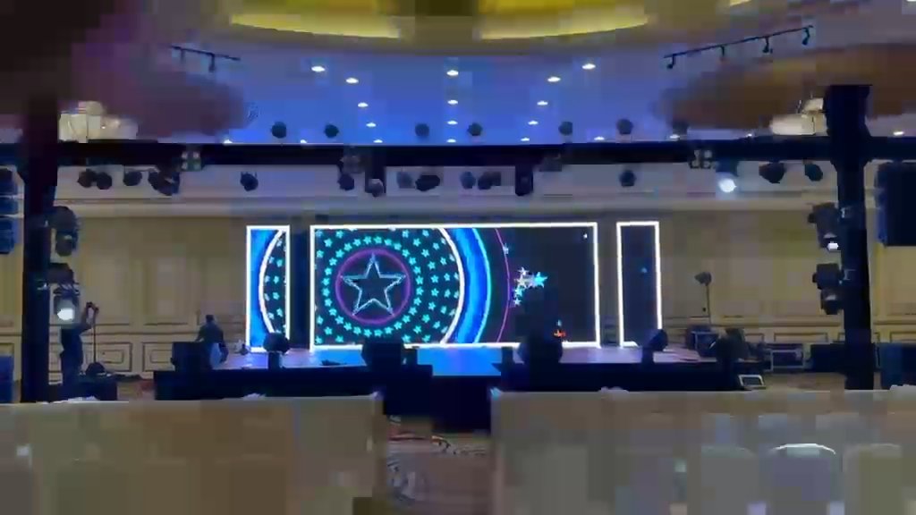 Event stage with LED screen